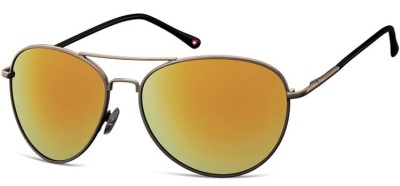 Kawowe Aviatory okulary lustrzanki MS95I