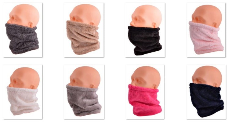 Wielofunkcyjny Komin - Czapka - Szalik - Chusta - Kominiarka, kolor Pudrowy - 25