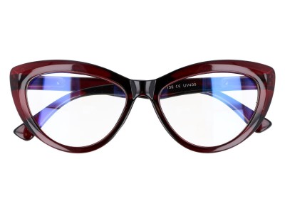Kocie oczy Antyrefleks Zerowki okulary z filtrem Brązowe 2286B