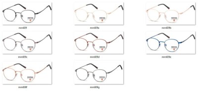 Jasnografitowe Lenonki okragle oprawki optyczne Montana MM609G