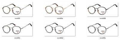 Panterkowe Lenonki okrągłe Okulary Oprawki optyczne MM608