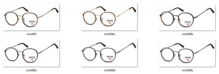 Panterkowe Lenonki okrągłe Okulary Oprawki optyczne MM608