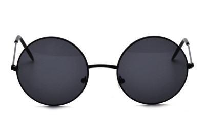 Okulary Lenonki czarne przeciwsłoneczne hippie retro 4322