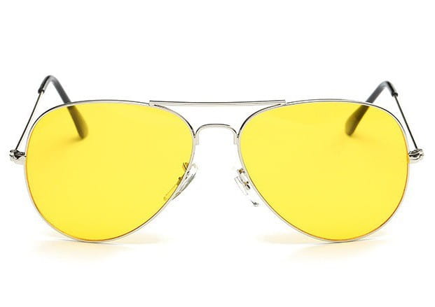 Okulary pilotki rozjaśniające dla kierowców do jazdy nocą, we mgle i deszczu 411A