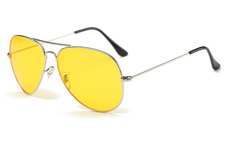 Okulary pilotki rozjaśniające dla kierowców do jazdy nocą, we mgle i deszczu 411A