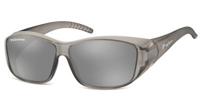 Szare Okulary z Polaryzacją HD Fit Over dla Kierowców, nakładane na Korekcyjne FO4E